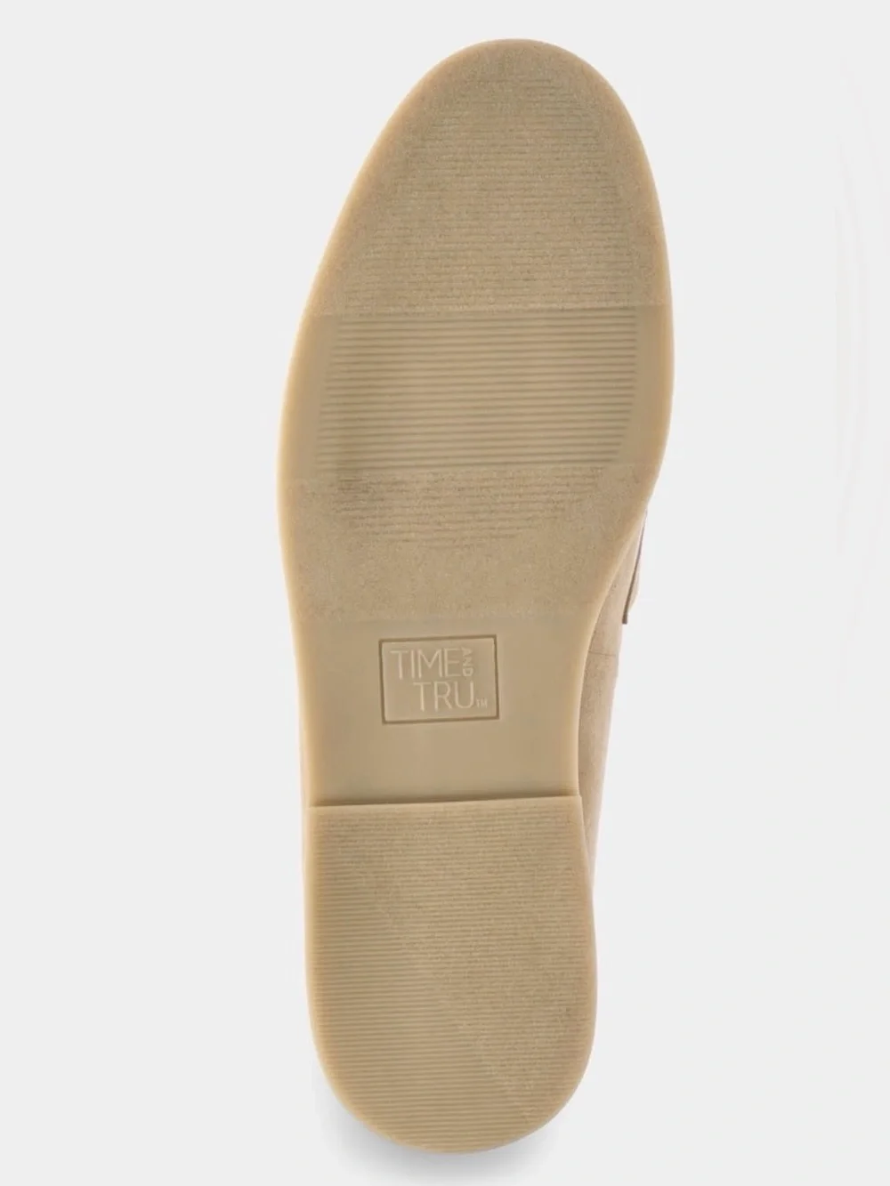 New Time and Tru Women's Faux Suede Comfort Loafers SlipOn Flats Tan Size 10 NWT